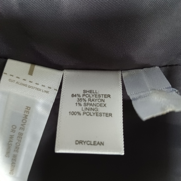 Ann Taylor LOFT Mini Pencil Skirt Gray Gold Button Detail Petite Office Workwear - Picture 8 of 13